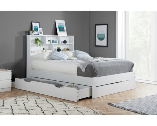 AJ King Storage Bed - White