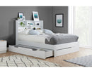 AJ King Storage Bed - White