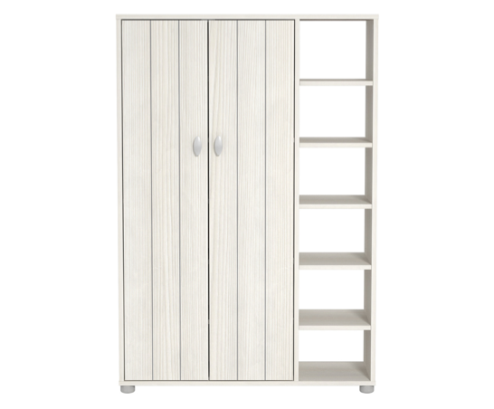 Bryn Tall Shoe Cabinet- White