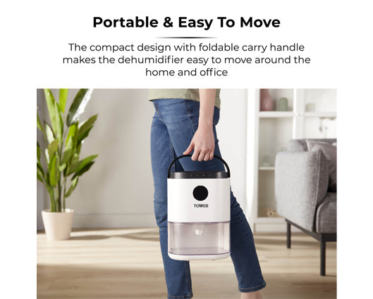 Tower 2.3 Litre Dehumidifier 48H Timer