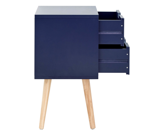 Nyborg 2 Drawer Bedsides (Pair)- Nightshadow Blue
