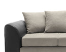 Dan 2 Seater Sofa - Brown & Beige