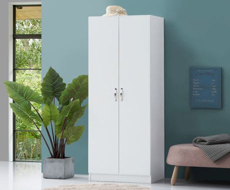 Easton 2 Door Wardrobe- White