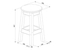 Low breakfast stools (pair)