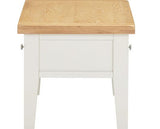 WINDSOR 2 DRAWER COFFEE TABLE - IVORY/OAK