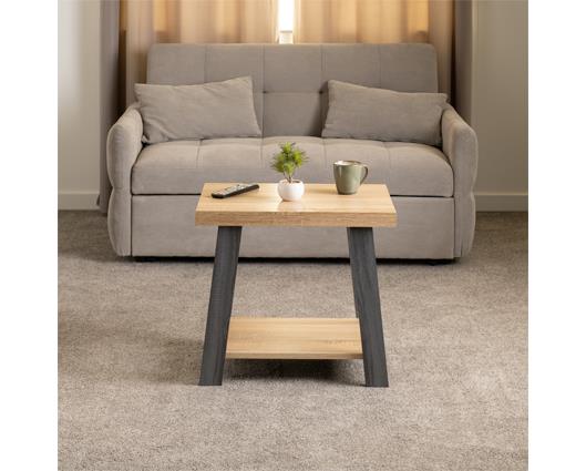 EDDIE SIDE TABLE - GREY/SONOMA EFFECT