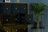 Fabian Merchant Chest - Black & Gold
