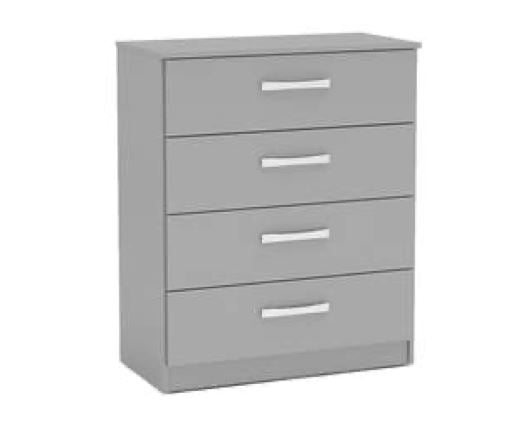 Larz 4 Drawer Chest-Grey