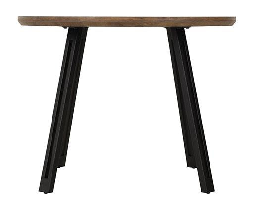 QUEBEC ROUND DINING TABLE - MEDIUM OAK EFFECT