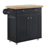 Piero Kitchen Island Black