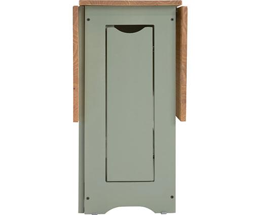 SANTOS BUTTERFLY DINING SET (X4 CHAIRS) - GREEN/DISTRESSED WAXED PINE