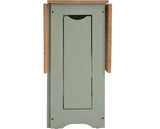 SANTOS BUTTERFLY DINING SET (X4 CHAIRS) - GREEN/DISTRESSED WAXED PINE
