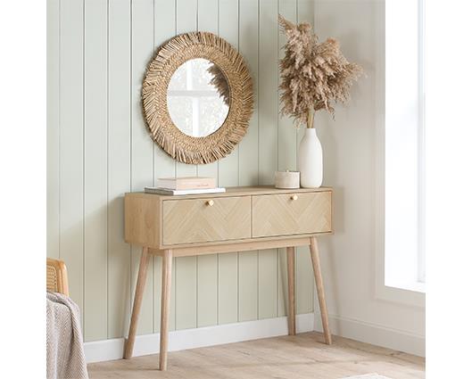 Herringford Console Table - Oak