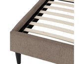 VERONA 4'6" BED - BROWN FABRIC