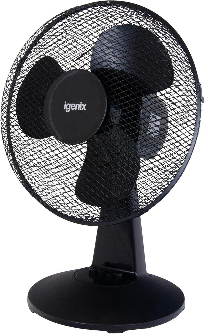 Igenix 12" Desk Fan Black