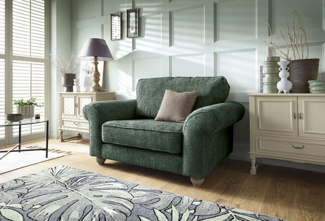 Iris Love Seat - Jungle Green