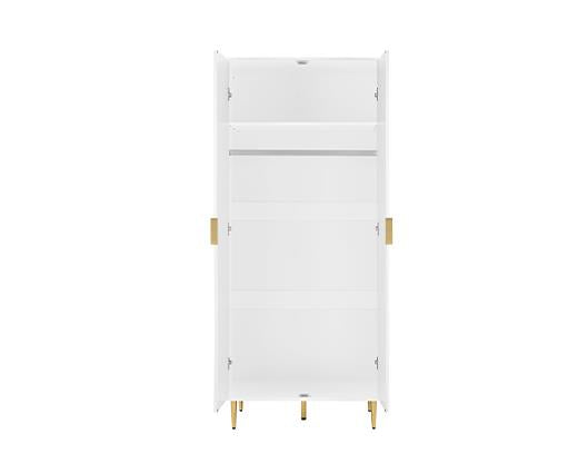 Zara 2 Door Fluted Wardrobe - White