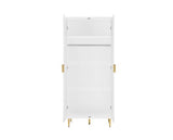 Zara 2 Door Fluted Wardrobe - White