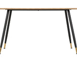 HAMILTON & AVERY MEDIUM DINING SET (X4 CHAIRS) - MEDIUM OAK EFFECT/EMERALD GREEN VELVET
