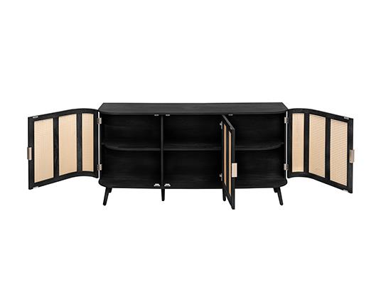 Noah 3 Door Sideboard - Black