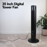 Igenix 35" Digital Tower Fan - Black