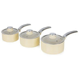 Swan Retro 5 Piece Pan Set Cream