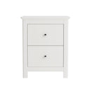 Nairn White 2 drawer bedside cabinet