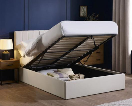 Aylen Ottoman Storage Bed Oatmeal - King