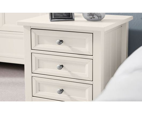 Acadia 3 Drawer Bedside - Surf White