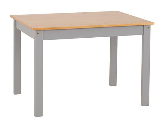 LUDLOW 1+4 DINING SET - GREY SLATE/OAK EFFECT