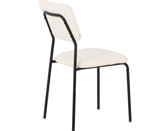 SHELDON DINING CHAIR (X4 PER BOX) - IVORY BOUCLE FABRIC