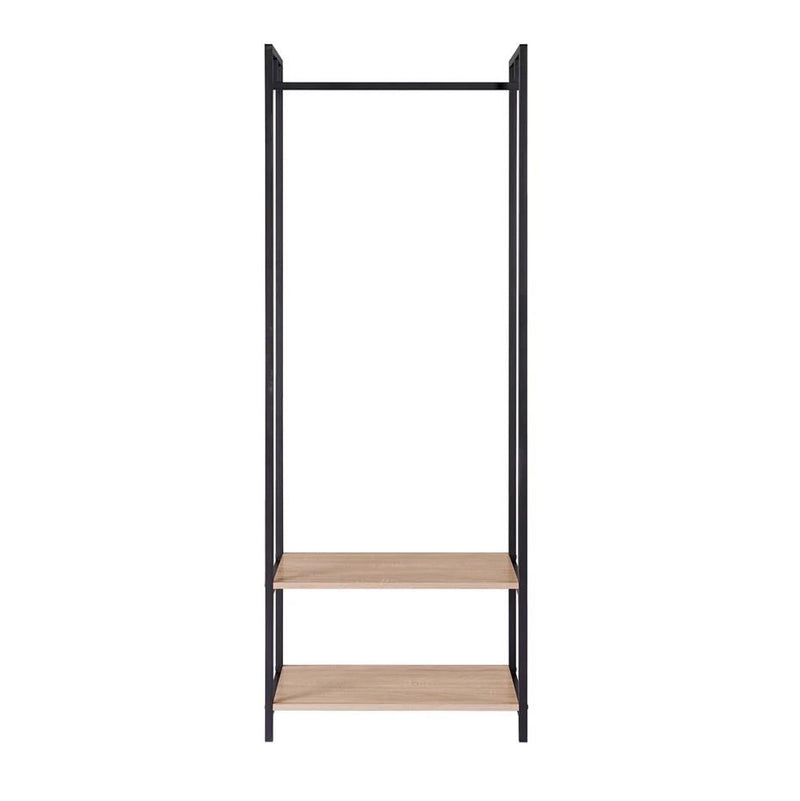 Scala Open Wardrobe with 2 Shelves - Oak