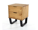 Texas 2 drawer bedside cabinet