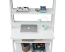Tall Ladder Desk-White