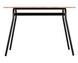 WARREN 1+4 DINING SET - RUSSET OAK EFFECT/BLACK