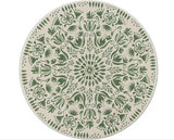 FERNE PATIO DINING SET - WHITE/GREEN LEAF