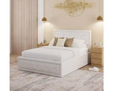 Hollywood Ottoman Double Bed - White
