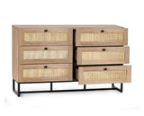 Petra 6 Drawer Chest - Oak