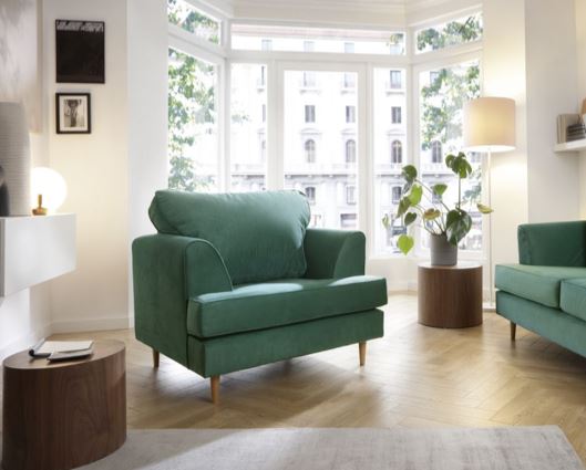 Hollie Armchair - Forest Green