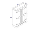 Corona 2 door cupboard unit