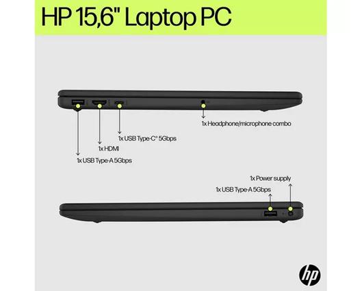 HP 15-fd1505sax 15.6" Laptop - Intel� Core� 5, 256 GB SSD, Black