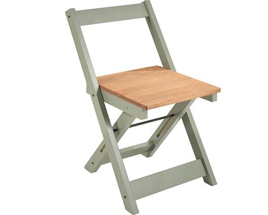 SANTOS BUTTERFLY DINING SET (X4 CHAIRS) - GREEN/DISTRESSED WAXED PINE