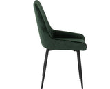 MODENA & AVERY DINING SET (X4 CHAIRS) - CREAM/GREY VELVET