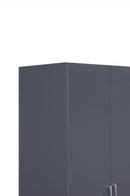 Highbury 2 Door Wardrobe - Dark Grey
