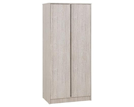 MALVERN 2 DOOR WARDROBE - URBAN SNOW