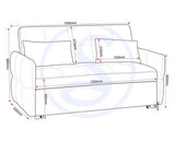 Chelsea Sofa Bed - Blue Fabric