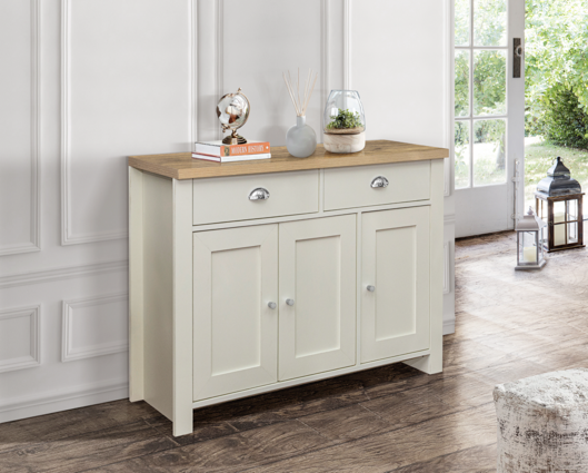 Harper 3 Door 2 Drawer Sideboard-Cream