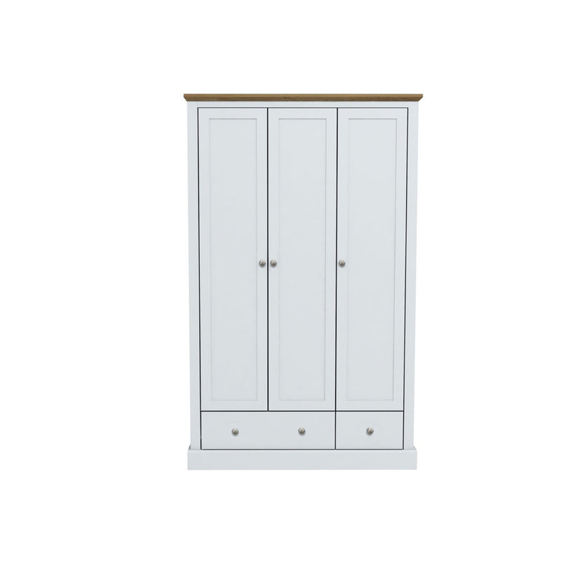 Dagwood 3 Door 2 Drawer Wardrobe White