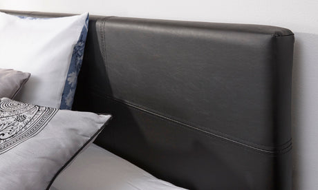 Small Double End Lift Ottoman Bed-Black