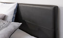 Small Double End Lift Ottoman Bed-Black